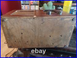Vintage Sentinel Tube Radio Wooden WORKS (See Video)