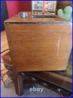 Vintage Sentinel Tube Radio Wooden WORKS (See Video)