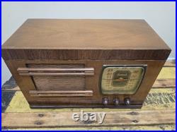 Vintage Sentinel Wood Tabletop Tube Radio Working Condition with Original Back