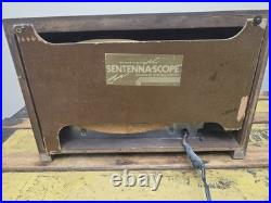 Vintage Sentinel Wood Tabletop Tube Radio Working Condition with Original Back
