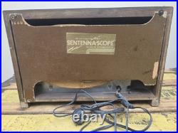 Vintage Sentinel Wood Tabletop Tube Radio Working Condition with Original Back