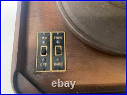 Vintage Sentinel Wooden Tube Radio Tabletop AM Receiver Untested