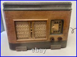 Vintage Sentinel Wooden Tube Radio Tabletop AM Receiver Untested