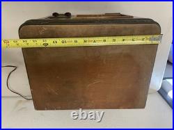 Vintage Sentinel Wooden Tube Radio Tabletop AM Receiver Untested