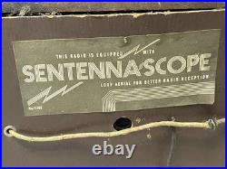 Vintage Sentinel Wooden Tube Radio Tabletop AM Receiver Untested
