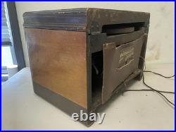 Vintage Sentinel Wooden Tube Radio Tabletop AM Receiver Untested