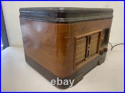 Vintage Sentinel Wooden Tube Radio Tabletop AM Receiver Untested