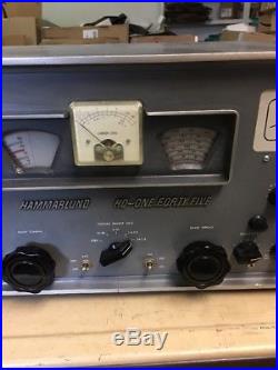 Vintage Serviced Hammarlund Hq145 Shortwave Tube Ham Radio Receiver