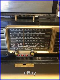 Vintage Serviced Zenith Transoceanic R600 Portable Ham Tube Radio