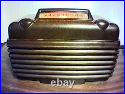 Vintage Setchell Carlson 416 Frog Eyes Bakelite Tube Radio. Restored Chassis