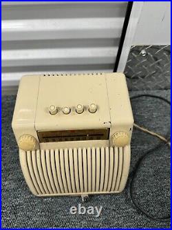 Vintage Setchell Carlson Dor-a-phone Bakelite Radio 458rd 1949 1950 MID Century