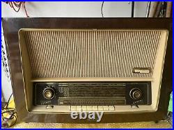 Vintage Siemens Super M7 High End Luxury German Tube Radio Works