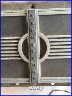 Vintage Silver tone Tube Radio Art Deco Mid-Century Modern Rare Old Original