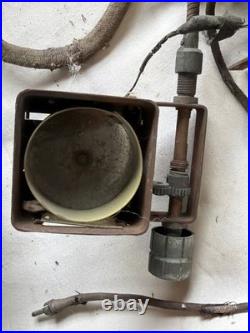 Vintage Silver tone Tube Radio Art Deco Mid-Century Modern Rare Old Original