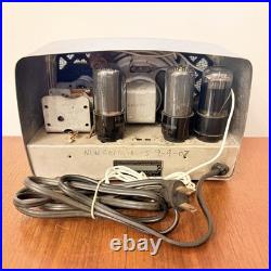 Vintage Silvertone 2002 Chromed Tube Radio Rare American Metal