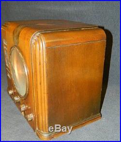 Vintage Silvertone 50W Tube Radio Model 4569 Gold Dial Magic Eye Working