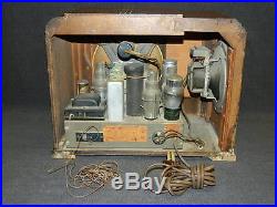 Vintage Silvertone 50W Tube Radio Model 4569 Gold Dial Magic Eye Working