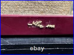 Vintage Silvertone AM/FM Vacuum Tube Radio #4204 Maroon Bakelite Working