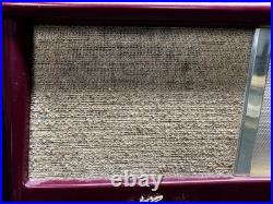 Vintage Silvertone AM/FM Vacuum Tube Radio #4204 Maroon Bakelite Working