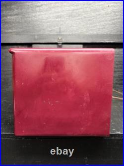 Vintage Silvertone AM/FM Vacuum Tube Radio #4204 Maroon Bakelite Working