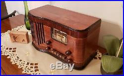 Vintage Silvertone AM/SW Green Magic Eye Radio 6230 (1939) COMPLETELY RESTORED