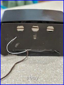 Vintage Silvertone Expresso Brown Retro 1952 Model 5 AM Tube Radio. It Works! RE