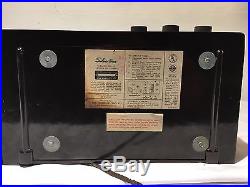 Vintage Silvertone No 15 AM Tube Radio Table Sears Roebuck Bakelite Catalin