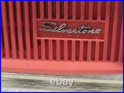 Vintage Silvertone Portable Dur-Pac Tube Radio, Pink