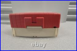 Vintage Silvertone Portable Dur-Pac Tube Radio, Pink