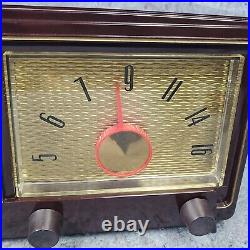 Vintage Silvertone Tube Radio 3004 AM Tabletop Bakelite 1950s MCM Sears Works