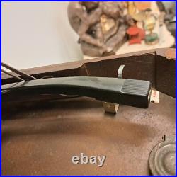 Vintage Silvertone Tube Radio & Turntable Wood Case Power Tested