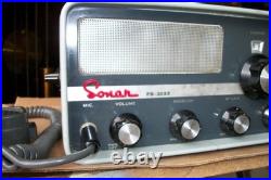 Vintage Sonar FS-3023 Tube CB Radio Base Station -Turns On Org. Box & Microphone