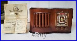 Vintage Sonora RCU-208 AM Tube Radio (1946) BEAUTIFULLY RESTORED
