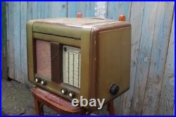 Vintage Soviet Ural 49 Tube Radio Record Player Turntable USSR 1949 For Parts