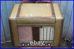 Vintage Soviet Ural 49 Tube Radio Record Player Turntable USSR 1949 For Parts