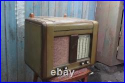 Vintage Soviet Ural 49 Tube Radio Record Player Turntable USSR 1949 For Parts