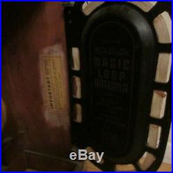 Vintage Sparton Tube Radio USA Standing Receiver Antique Art Deco Jensen Speaker
