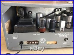 Vintage Sreviced Hallicrafters SX-110 Shortwave Ham Tube Radio Receiver