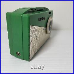 Vintage Sterling LS-4 Portable AM Tube Radio Green Excellent Rare! Untested