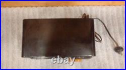 Vintage Stewart Warner 1952 Radio 2C Bakelite Model 9160 Mocha Brown Vacuum Tube