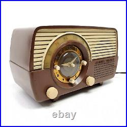 Vintage Stewart Warner Tube Radio 9162 Art Deco Dial Beam Light Up MCM Rare