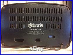 Vintage Strad 511 Tube Valve Radio Bakelite Art Deco 1950s Rare Audio Prop