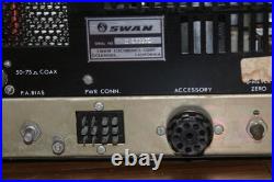 Vintage Swan 500 SSB Transceiver Ham Radio power up tube era As/Is