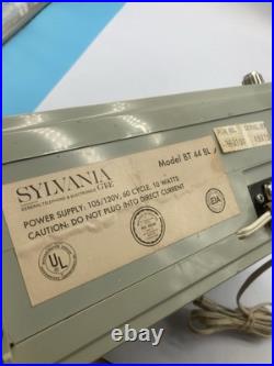 Vintage Sylvania AM Tube Radio Model-BT-44-BL TURNS ON TUNES IN SOUNDS GOOD