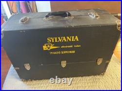 Vintage Sylvania Electronics Tube TV Radio Serviceman Repairman Case 100 tubes