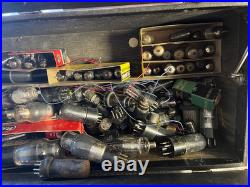 Vintage Sylvania Electronics Tube TV Radio Serviceman Repairman Case 100 tubes