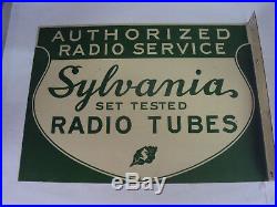 Vintage Sylvania Radio Tubes Flange Sign 180-q