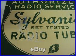 Vintage Sylvania Radio Tubes Flange Sign 180-q