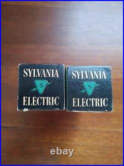 Vintage Sylvania Television And Radio Tube 6SN7GTA Pair Unused In Box
