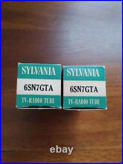 Vintage Sylvania Television And Radio Tube 6SN7GTA Pair Unused In Box